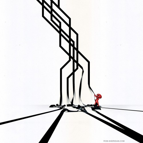 Troublemaker by Rob Sheridan Ipad wallpaper