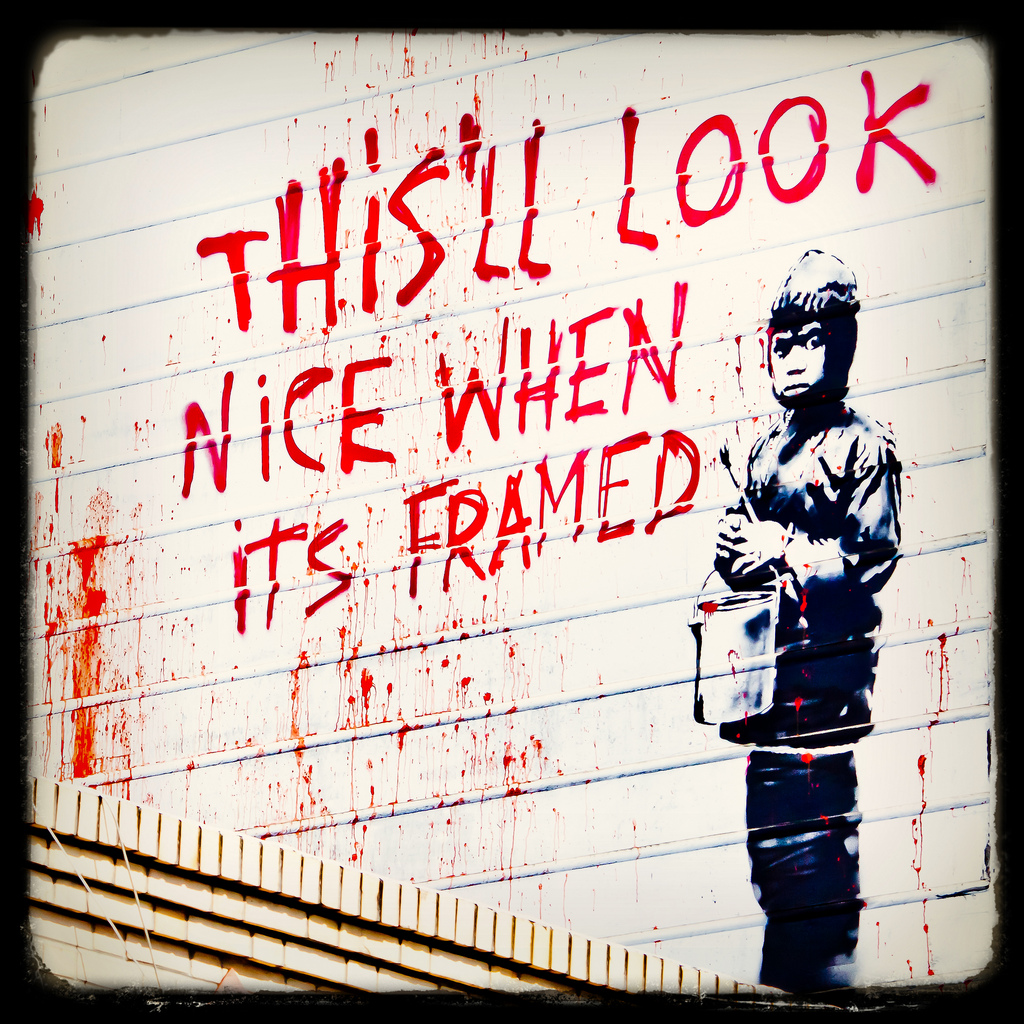 More Banksy in San Francisco by Thomas Hawk iPad wallpaper
