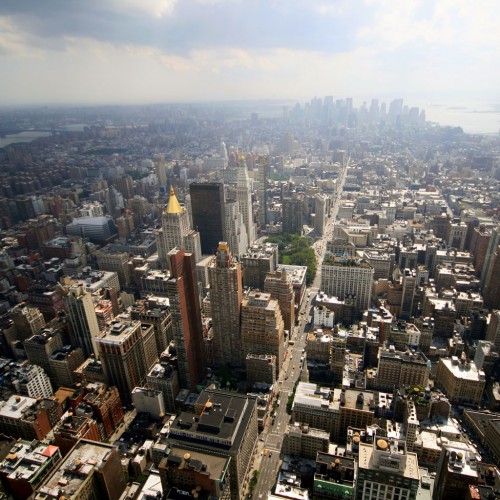 A Hazy Day in New York City by caruba Ipad wallpaper