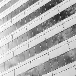 charles henry - bw office building facade ipad wallpaper