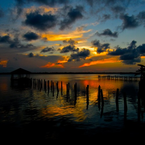 Indian River sunset by Jen Scheer Ipad wallpaper