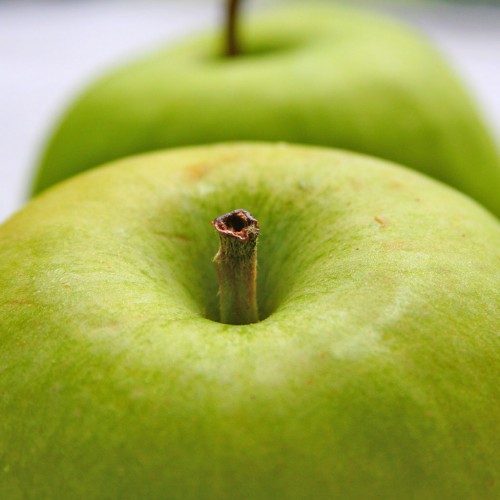 Two green apples iPad Wallpaper