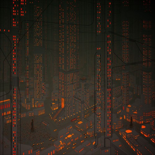 Metametropolis by nyctopterus Ipad wallpaper