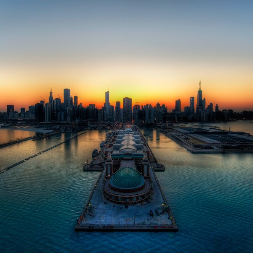 Chicago Thaws into Spring by Stuck in Customs Ipad wallpaper