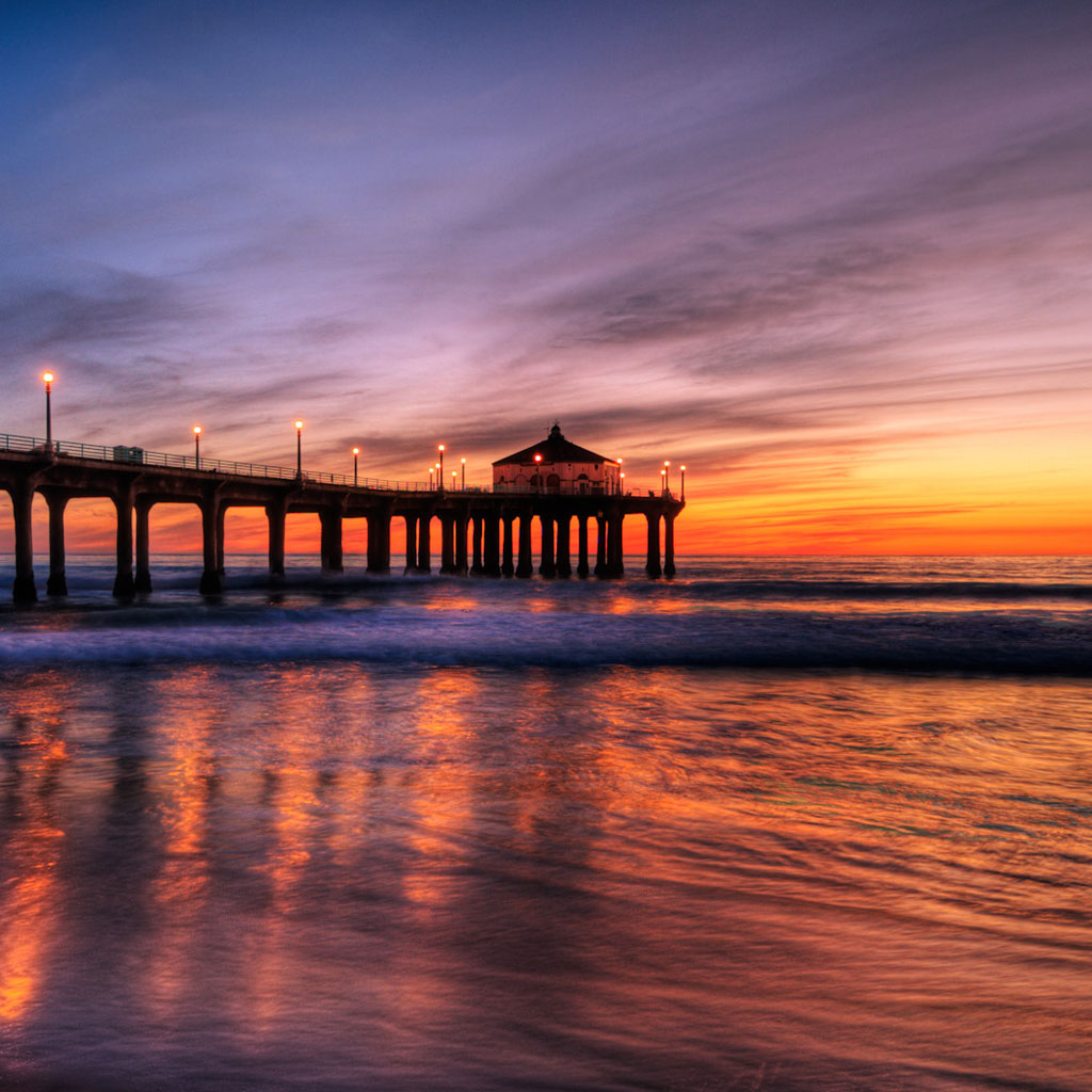 szeke - manhattan beach pier ipad wallpaper