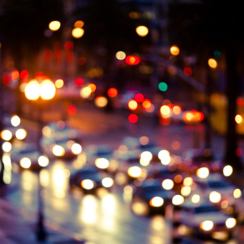 Blurry street scenery by Thomas Hawk Ipad wallpaper