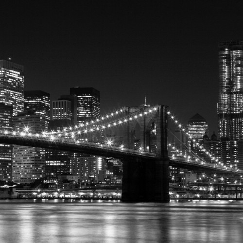Brooklyn Bridge in Black & White by Totally Sweet Photos Ipad wallpaper